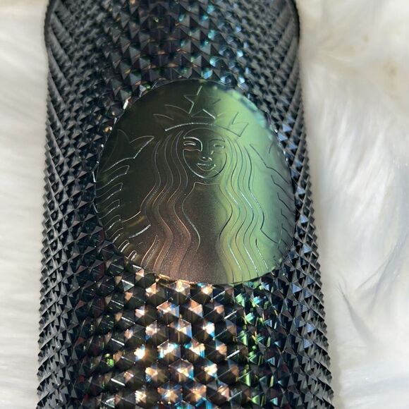 STARBUCKS STUDDED IRIDESCENT BLACK UNICORN VENTI TUMBLER RARE HTF - Picture 7 of 7